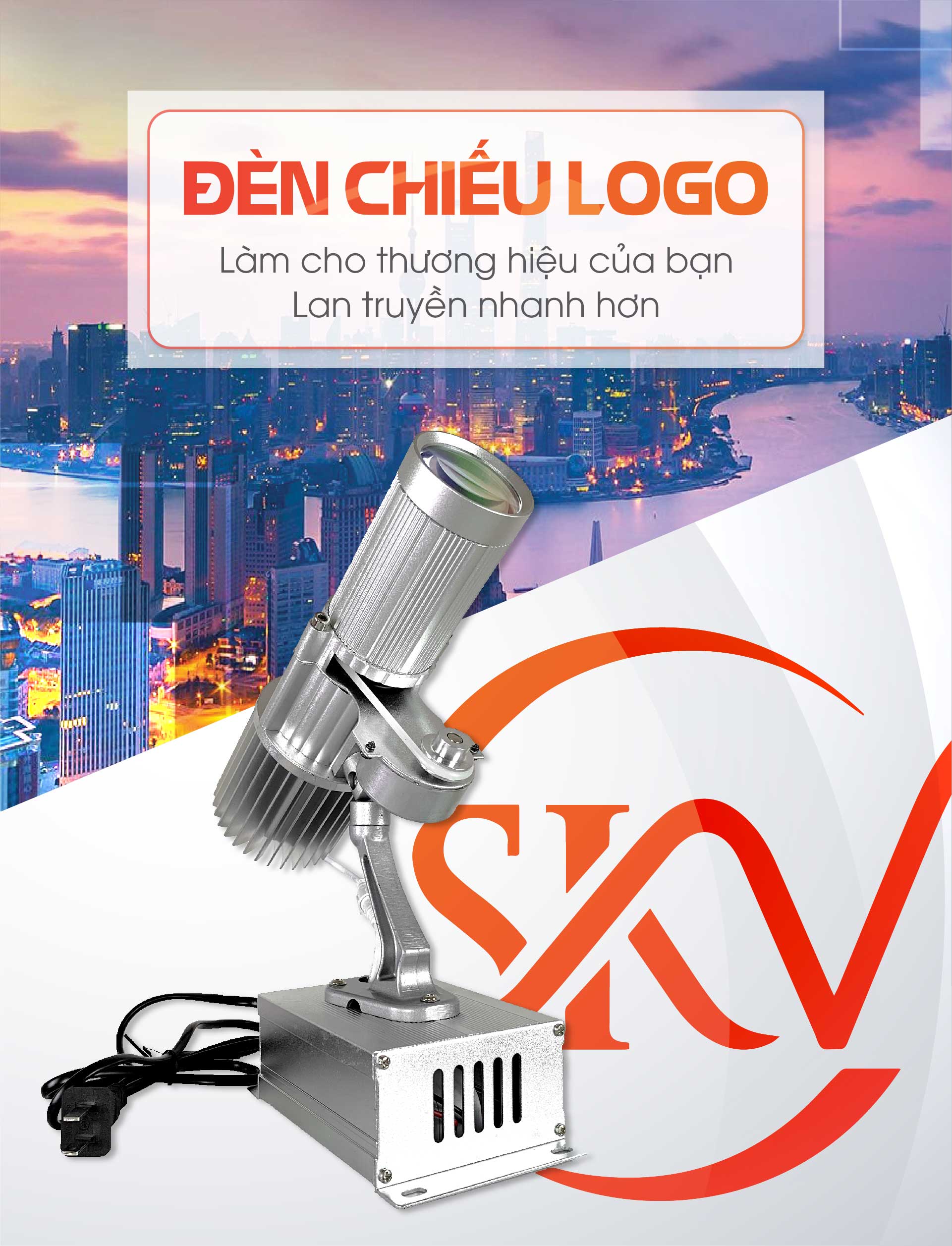 Đèn Chiếu Logo Thương Hiệu - SKV Lighting - Đèn Sân Khấu Tại Xưởng